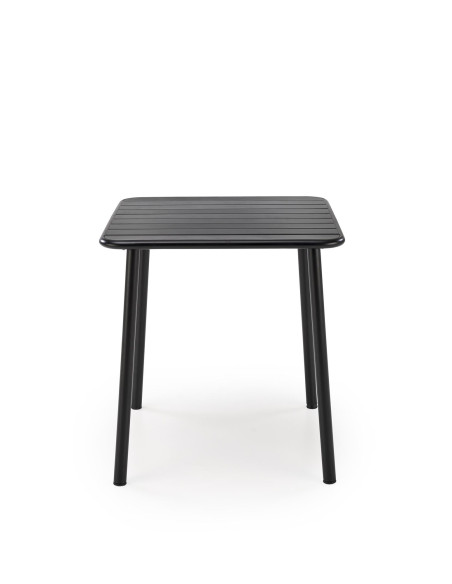 BOSCO Stół Kwadratowy Czarny Stalowy 70/70/76 cm | Elegancka Forma