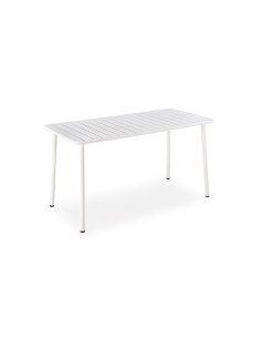 BOSCO Stół Prostokąt Biały 140/70/76 cm Stalowy | Elegancka Forma