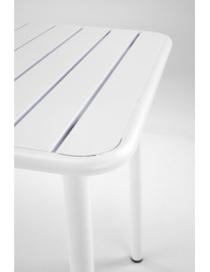 BOSCO Stół Prostokąt Biały 140/70/76 cm Stalowy | Elegancka Forma 2