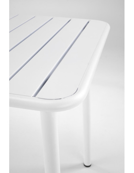 BOSCO Stół Prostokąt Biały 140/70/76 cm Stalowy | Elegancka Forma