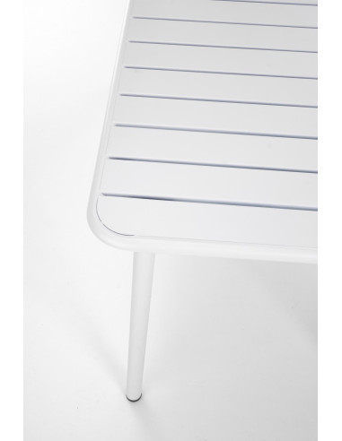 BOSCO Stół Prostokąt Biały 140/70/76 cm Stalowy | Elegancka Forma