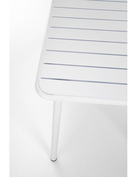 BOSCO Stół Prostokąt Biały 140/70/76 cm Stalowy | Elegancka Forma
