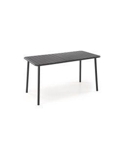 BOSCO Stół Prostokątny 140/70/76 cm Czarny | Stalowy