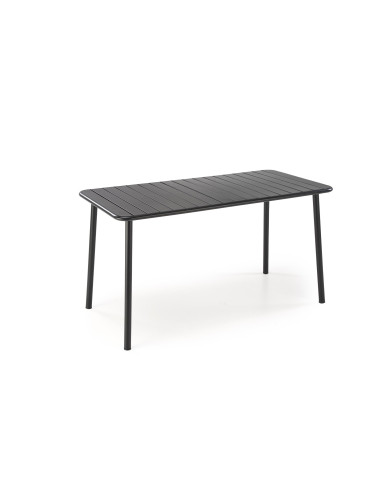 BOSCO Stół Prostokątny 140/70/76 cm Czarny | Stalowy