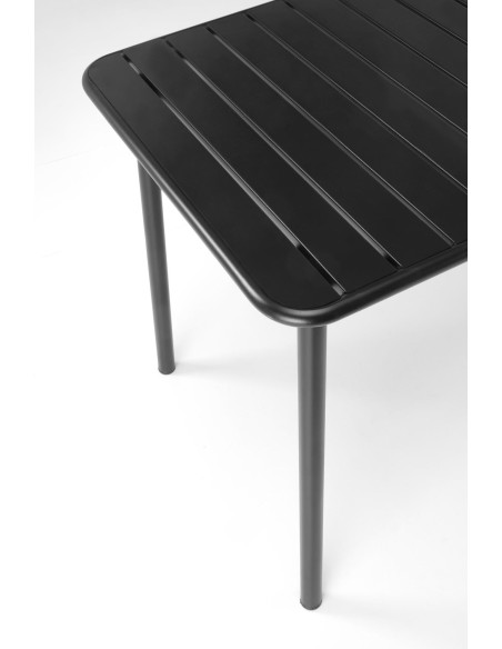 BOSCO Stół Prostokątny 140/70/76 cm Czarny | Stalowy