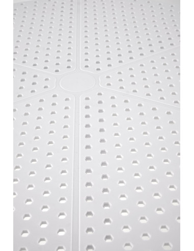 CALVO Stół Okrągły Fi60/72 cm Biały Polipropylen | Nowoczesny