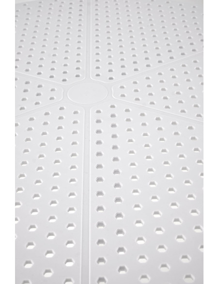 CALVO Stół Okrągły Fi60/72 cm Biały Polipropylen | Nowoczesny