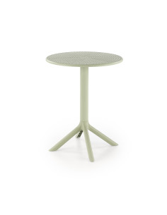 CALVO Stół Okrągły Miętowy | Polipropylen, Fi60/72 cm