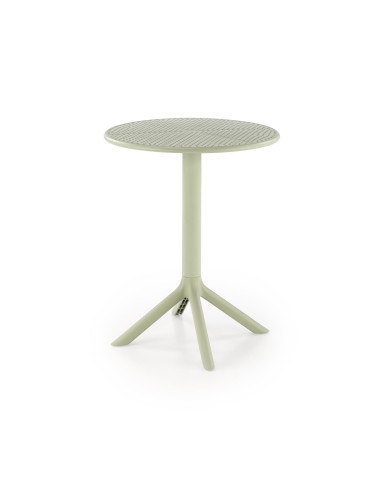 CALVO Stół Okrągły Miętowy | Polipropylen, Fi60/72 cm