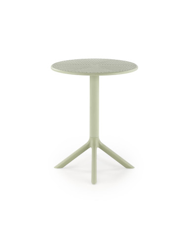 CALVO Stół Okrągły Miętowy | Polipropylen, Fi60/72 cm