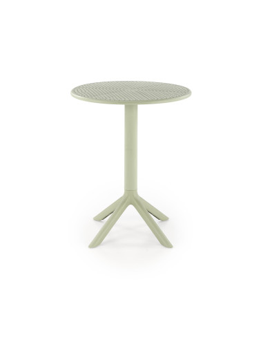 CALVO Stół Okrągły Miętowy | Polipropylen, Fi60/72 cm