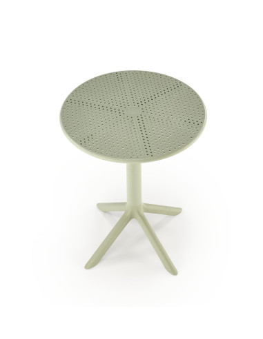 CALVO Stół Okrągły Miętowy | Polipropylen, Fi60/72 cm