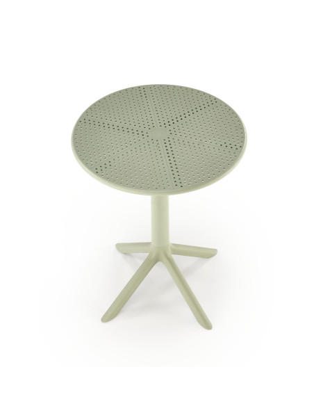CALVO Stół Okrągły Miętowy | Polipropylen, Fi60/72 cm