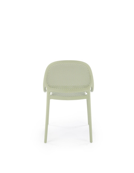 K532 Krzesło Miętowe | Styl Perforowany, Polipropylen, Wygodne Rozwiązanie