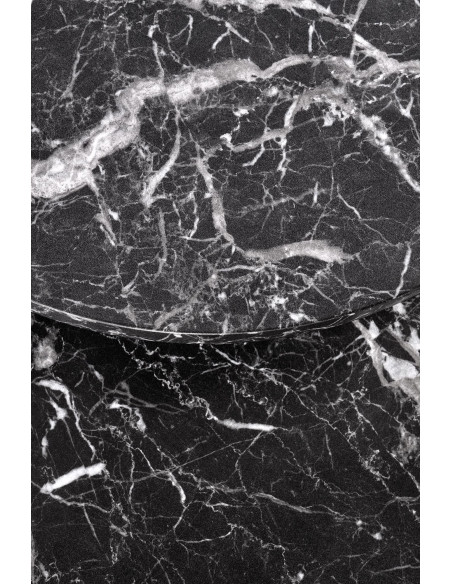 OREO zestaw dwóch ław czarny marmur / czarny (1p 1szt)