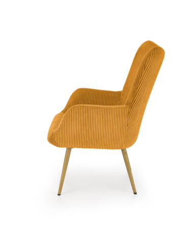 AMARO fotel wypoczynkowy, musztardowy
