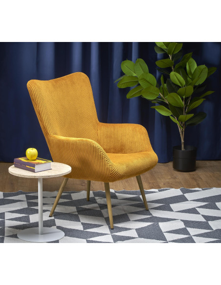 AMARO fotel wypoczynkowy, musztardowy