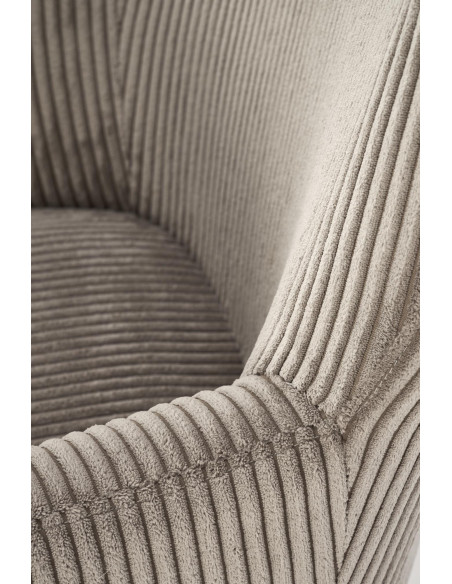 BELMIRO fotel wypoczynkowy z funkcją kołyski, popielaty