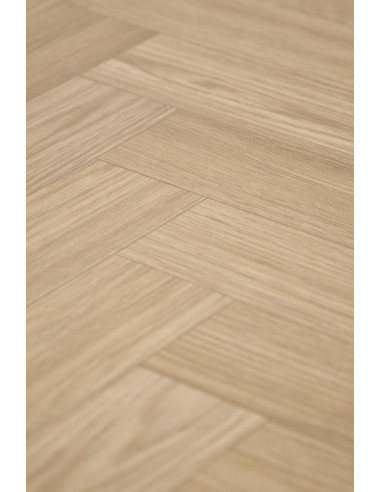 BERTO Stół 120/80/77 cm Blat Naturalny Jodełka Nogi Stalowe | Elegancki Styl