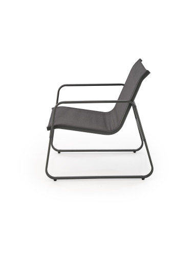 CONOR Zestaw Ogrodowy Popielaty | Sofa, 2 Fotele, Stolik 75x45x41 - Wygodny