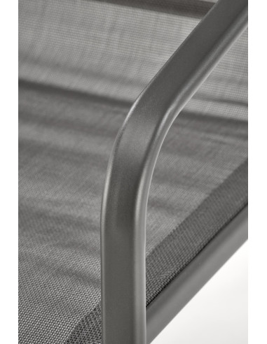 CONOR Zestaw Ogrodowy Popielaty | Sofa, 2 Fotele, Stolik 75x45x41 - Wygodny