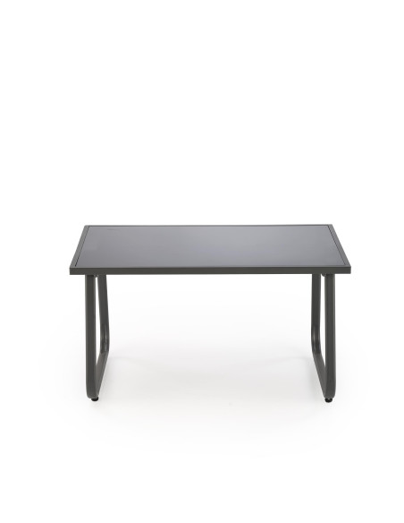 CONOR Zestaw Ogrodowy Popielaty | Sofa, 2 Fotele, Stolik 75x45x41 - Wygodny