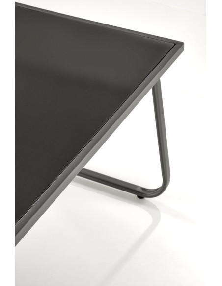 CONOR Zestaw Ogrodowy Popielaty | Sofa, 2 Fotele, Stolik 75x45x41 - Wygodny