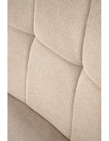 K534 krzesło nogi - czarne, siedzisko - beżowe