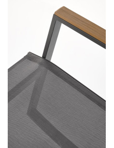 ZLATAN krzesło ogrodowe c.popiel / j.popiel 2