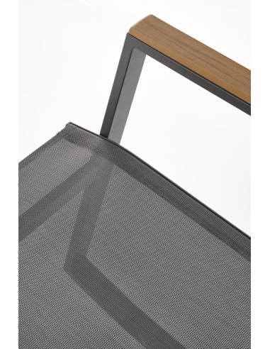 ZLATAN krzesło ogrodowe c.popiel / j.popiel