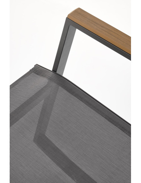 ZLATAN krzesło ogrodowe c.popiel / j.popiel