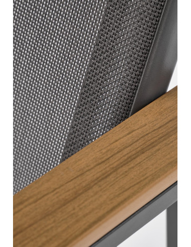 ZLATAN krzesło ogrodowe c.popiel / j.popiel