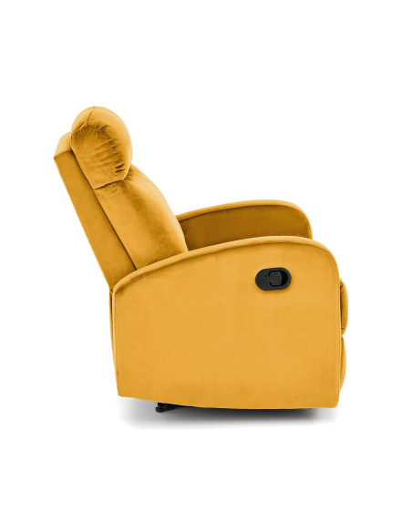 WONDER fotel rozkładany z funkcja kołyski, musztardowy (1p 1szt)