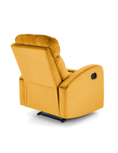 WONDER fotel rozkładany z funkcja kołyski, musztardowy (1p 1szt)