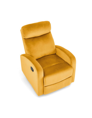 WONDER fotel rozkładany z funkcja kołyski, musztardowy (1p 1szt)