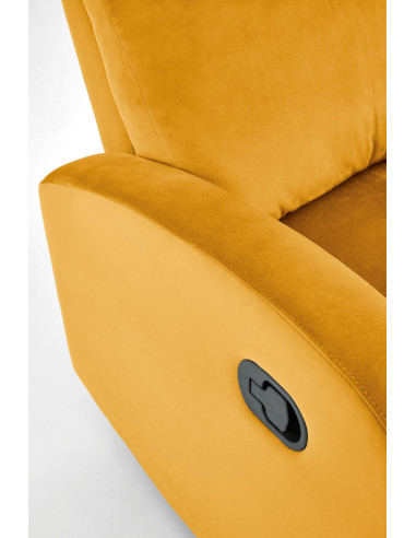 WONDER fotel rozkładany z funkcja kołyski, musztardowy (1p 1szt)