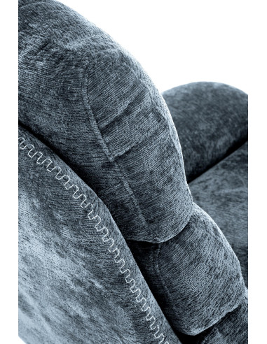 DARIO fotel wypoczynkowy z podnóżkiem, niebieski