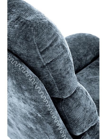 DARIO fotel wypoczynkowy z podnóżkiem, niebieski