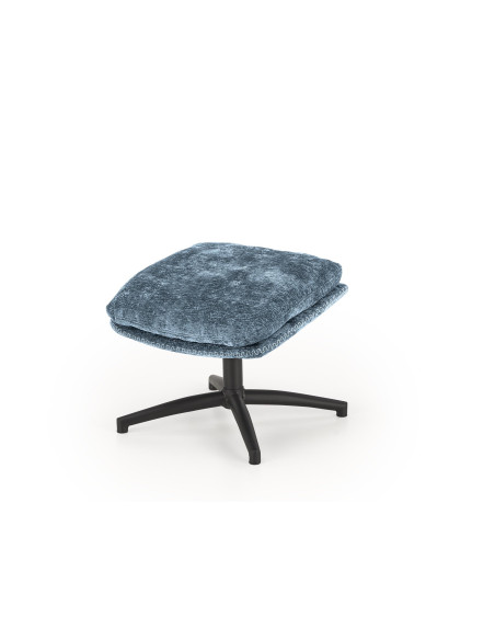 DARIO fotel wypoczynkowy z podnóżkiem, niebieski