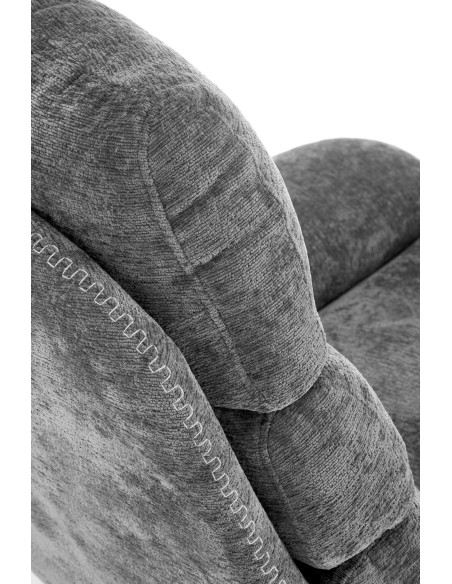 DARIO fotel wypoczynkowy z podnóżkiem, popielaty