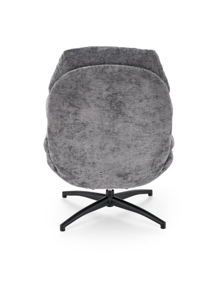 DARIO fotel wypoczynkowy z podnóżkiem, popielaty