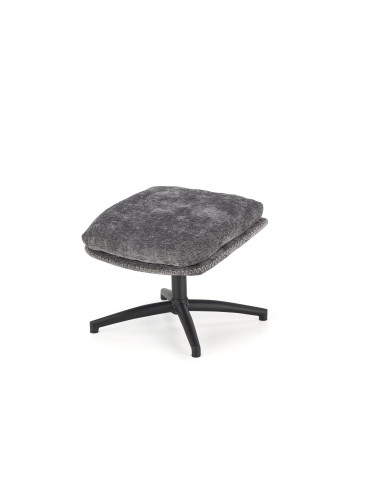 DARIO fotel wypoczynkowy z podnóżkiem, popielaty