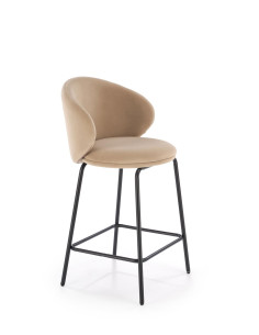H121 hoker nogi - czarny, siedzisko - beżowy