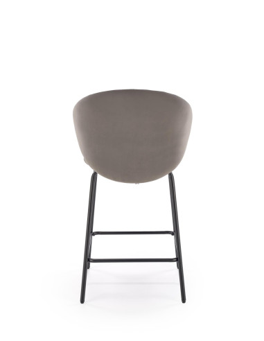 H121 hoker nogi - czarny, siedzisko - popielaty