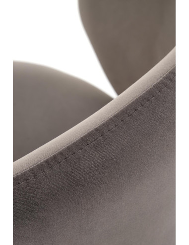 H121 hoker nogi - czarny, siedzisko - popielaty