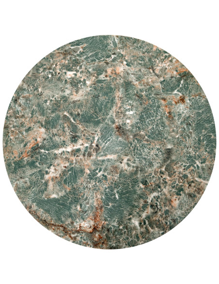 INES Zestaw 2 Ław fi62/50 cm, fi47/43 cm | Spiek Zielony Marmur - Stylowe