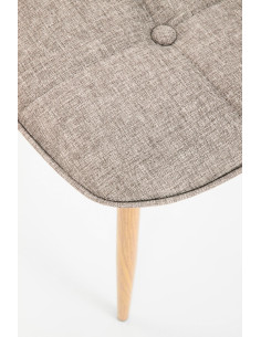 K316 krzesło tapicerka - beżowa, nogi - dąb miodowy (1p 4szt) 2