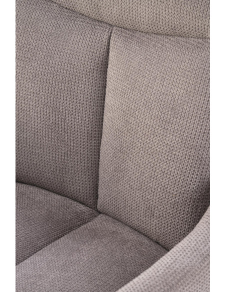 K536 Krzesło Popielate, Obracane 360°, Nogi Czarne | Wyjątkowy Styl