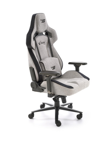 ALISTER Fotel Gabinetowy Popielaty-Czarny Regulowane Podłokietniki, MULTIBLOCK