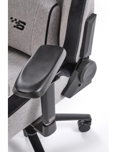 ALISTER Fotel Gabinetowy Popielaty-Czarny Regulowane Podłokietniki, MULTIBLOCK 2